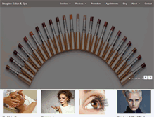 Tablet Screenshot of imaginesalonspa.ca